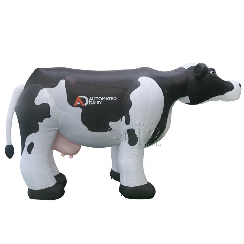 Blow up cow mascot custom fram aninmals giant advertising inflatable promotion milka cow