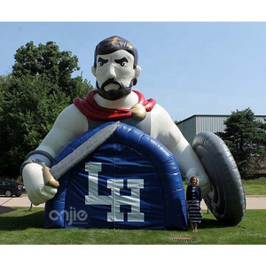 Inflatable tiger head mascot football tunnel,high school inflatable entrance tunnel for sale