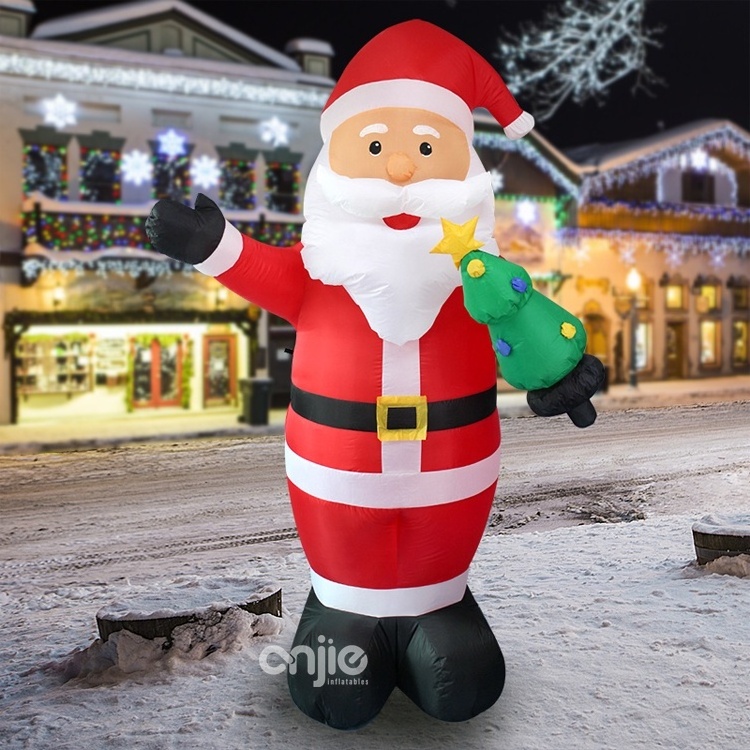 Decorate Santa Balloons Giant Inflatable Santa Claus to Promote Your Business