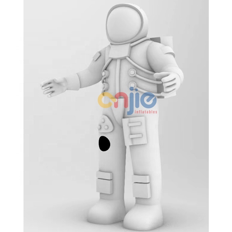 Factory design giant advertising inflatable astronaut with inflatable moon ball for event decoration