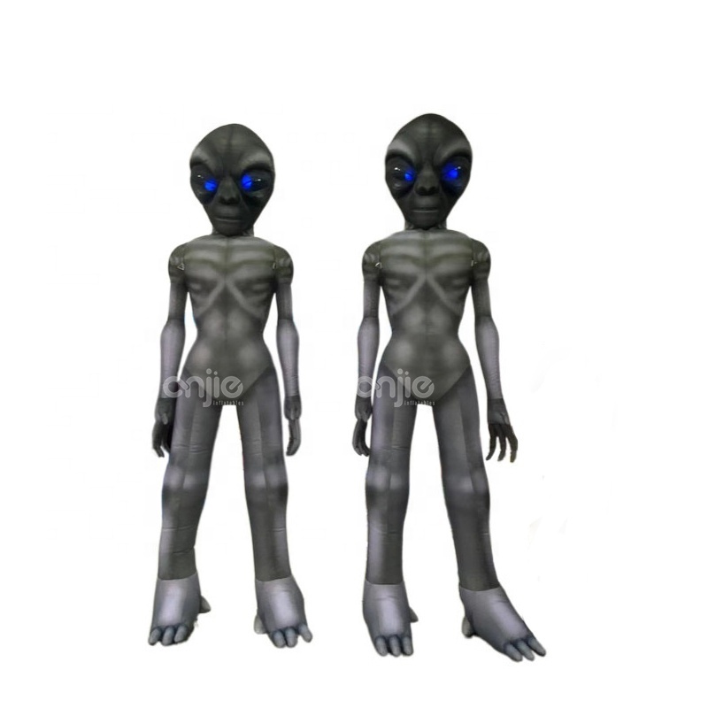 3m 10ft Outdoor Halloween inflatable decoration giant green gray kids alien inflatable UFO alien