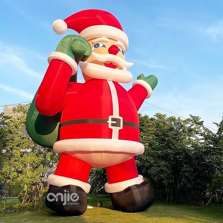 Giant Inflatable Santa Claus with Blower for Christmas Party Blow Up