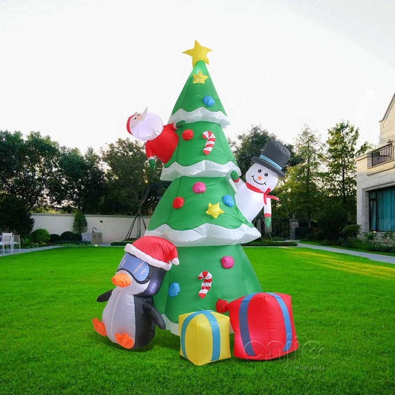 Inflatable Tree Giant Inflatable Christmas Tree, Outdoor Backyard Decoration Led Lighted Large Christmas