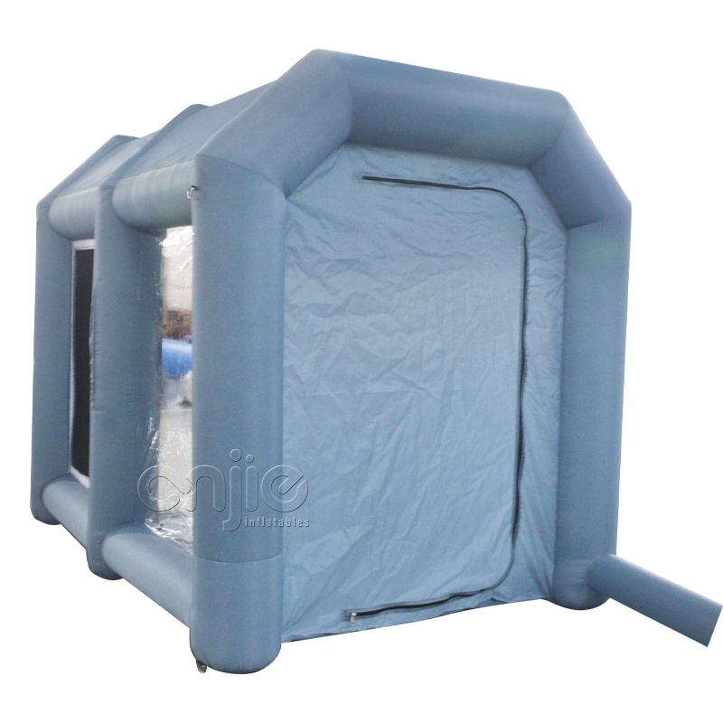 Small mini inflatable powder coating spray painting booth painting cabin tent with filter