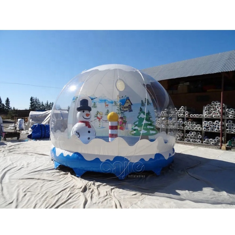 Customized giant size outdoor human body inflatable snowball for event sales