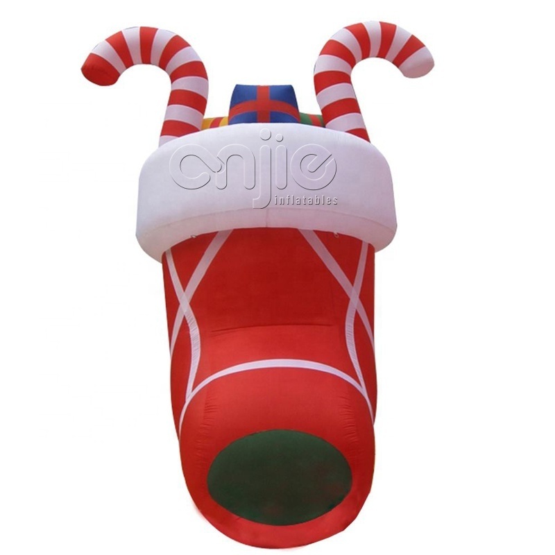 Factory price Christmas decoration inflatable socks for sale