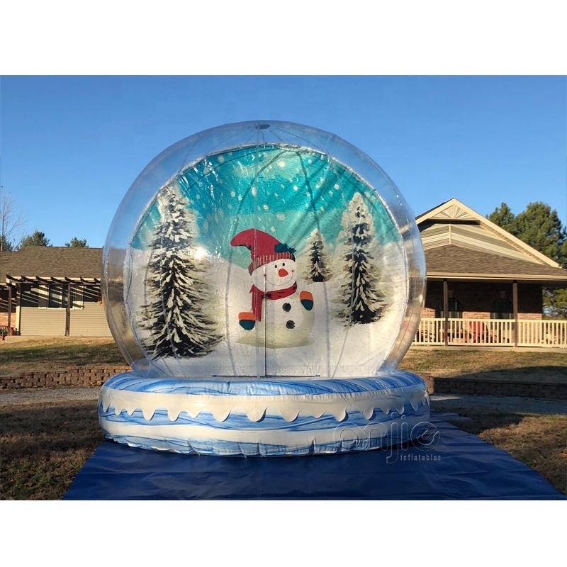 Customized giant size outdoor human body inflatable snowball for event sales