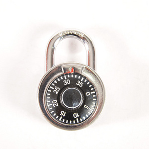 Gym Locker 50Mm Zinc Alloy Dial Round Combination Padlock Lock