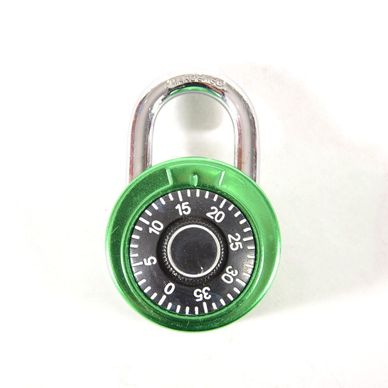 Gym Locker 50Mm Zinc Alloy Dial Round Combination Padlock Lock