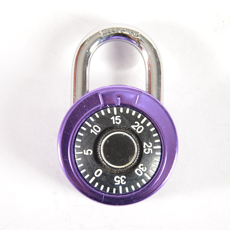 Gym Locker 50Mm Zinc Alloy Dial Round Combination Padlock Lock