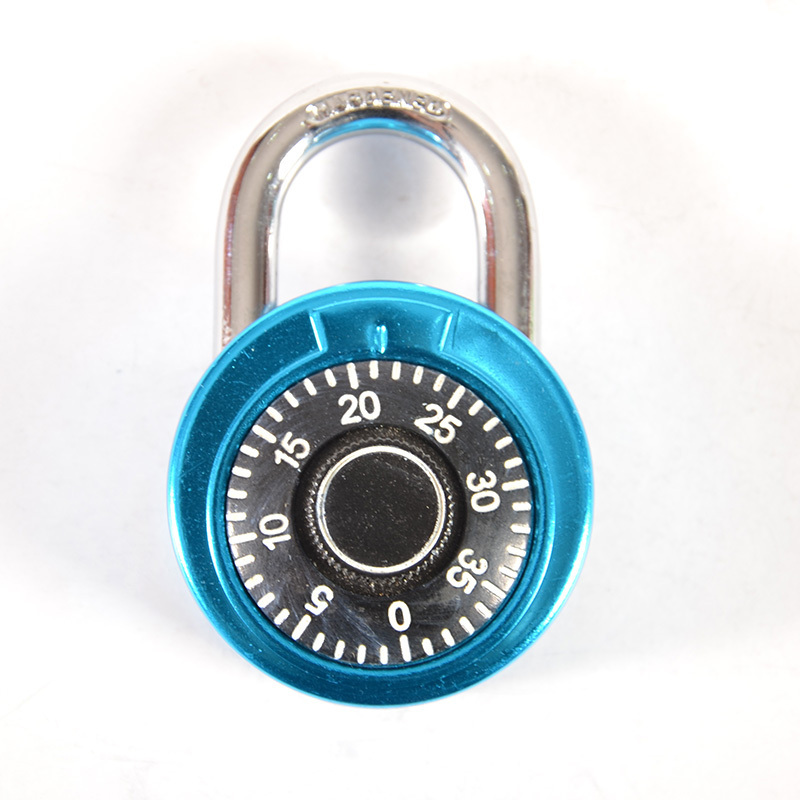 Gym Locker 50Mm Zinc Alloy Dial Round Combination Padlock Lock