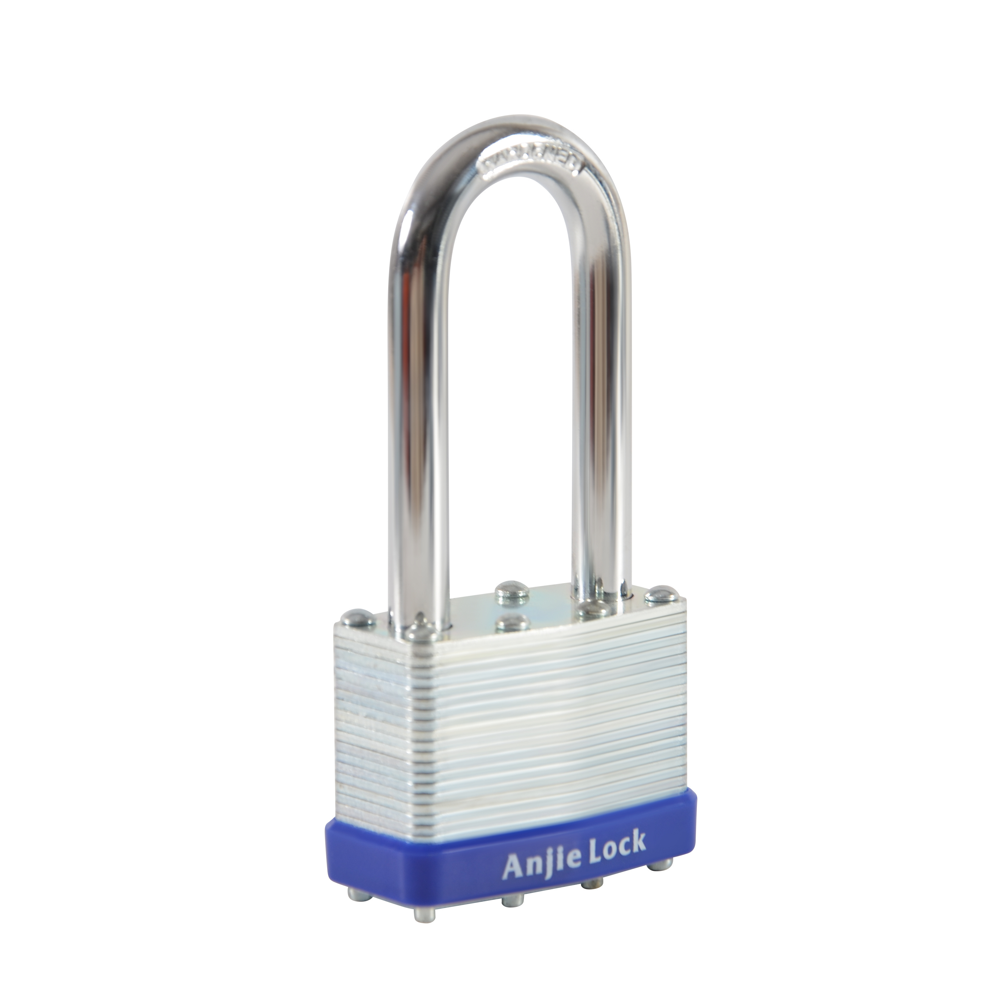 Heavy Duty Anti-Theft Padlock Dustproof Long Shackle 45mm Laminated Steel Padlock