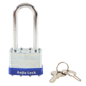 Heavy Duty Anti-Theft Padlock Dustproof Long Shackle 45mm Laminated Steel Padlock