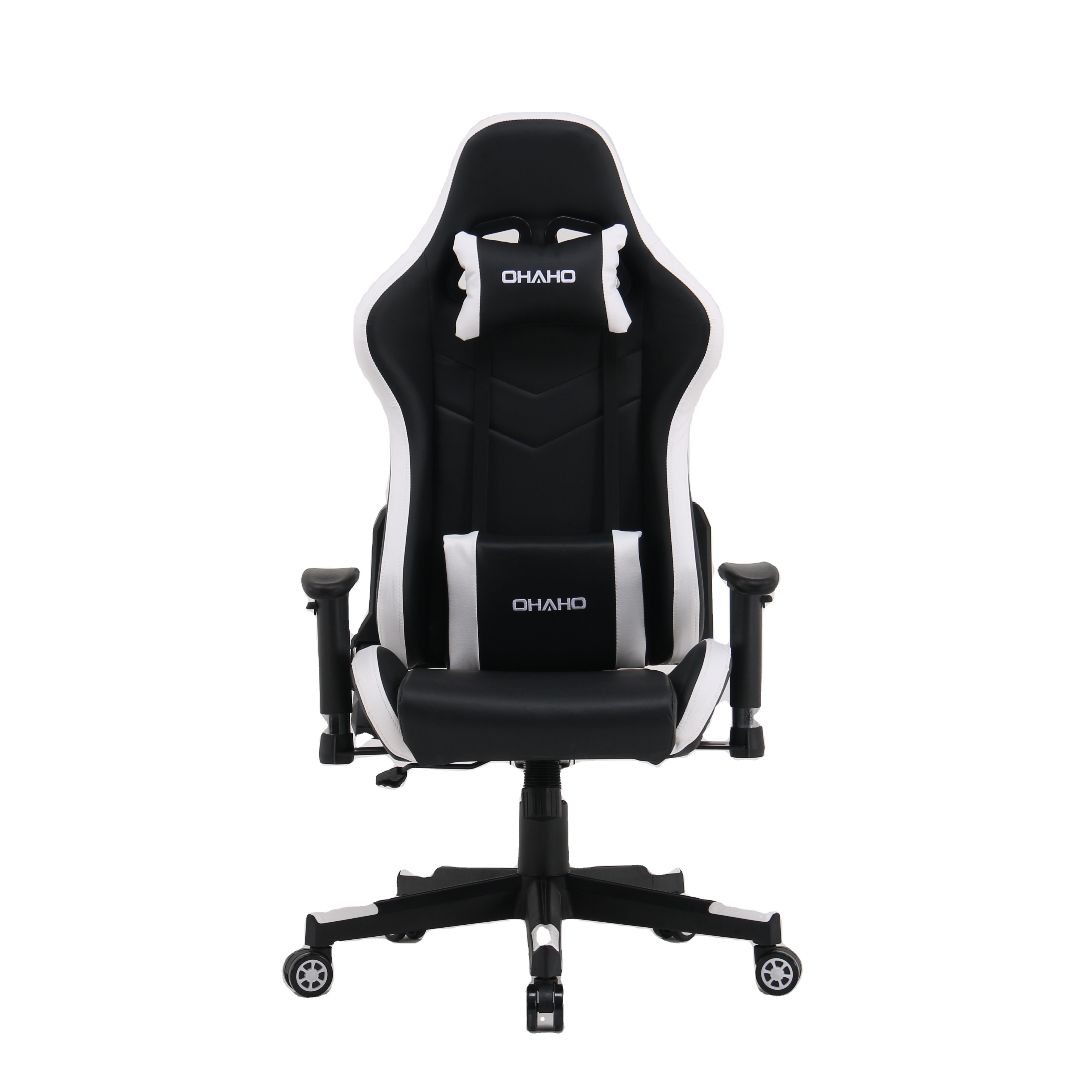 360 Rotation High Back Home and Office Black White Mix Color Gaming chair with  Height Adjustable Armrest Customized Chaise