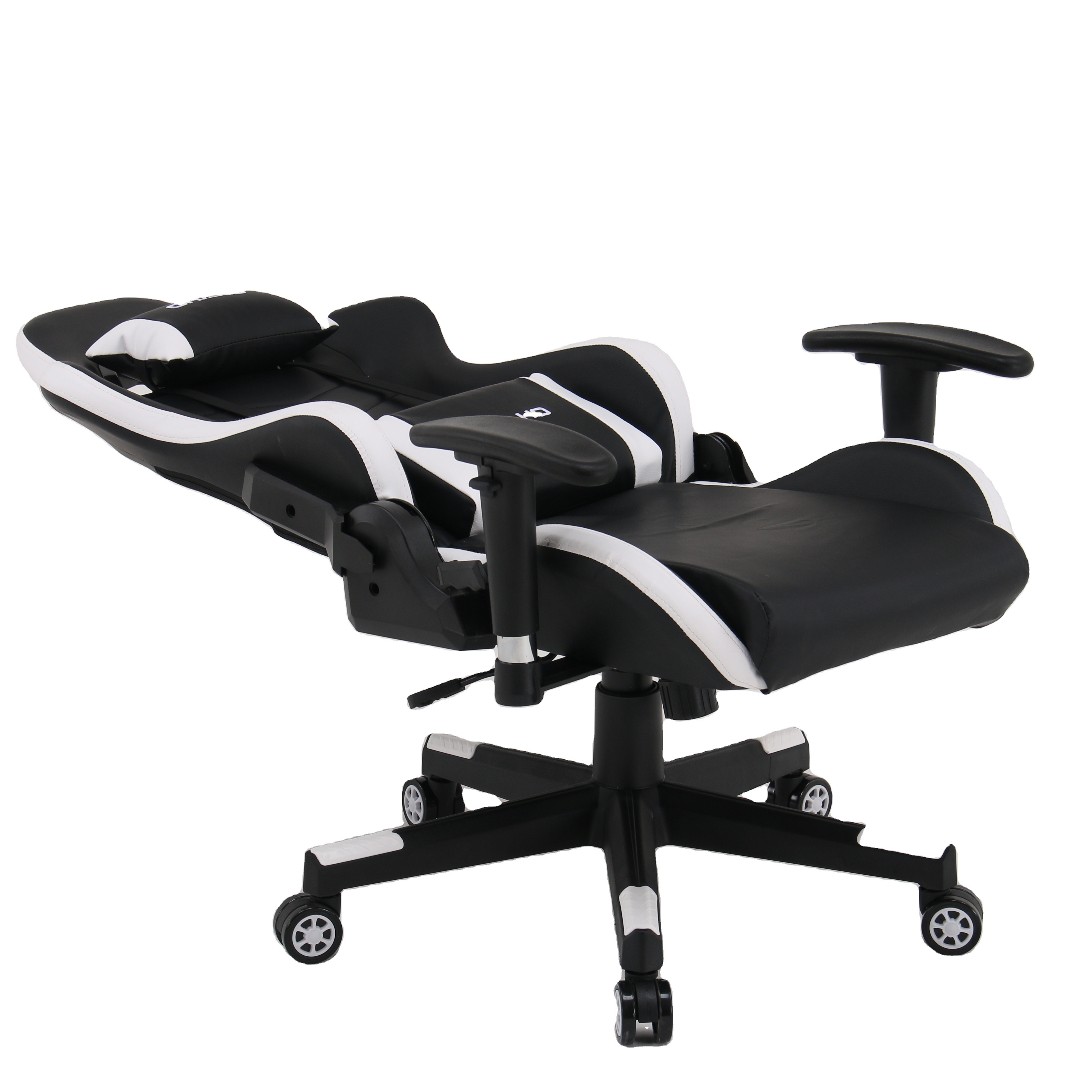 360 Rotation High Back Home and Office Black White Mix Color Gaming chair with  Height Adjustable Armrest Customized Chaise