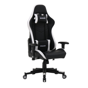 360 Rotation High Back Home and Office Black White Mix Color Gaming chair with  Height Adjustable Armrest Customized Chaise