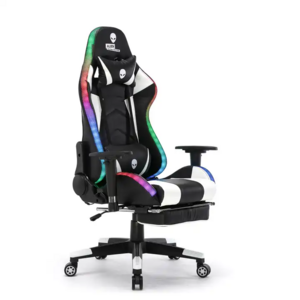 led rgb computer PC game chair gaming pu leather silla gamer massage racing gaming chair with lights