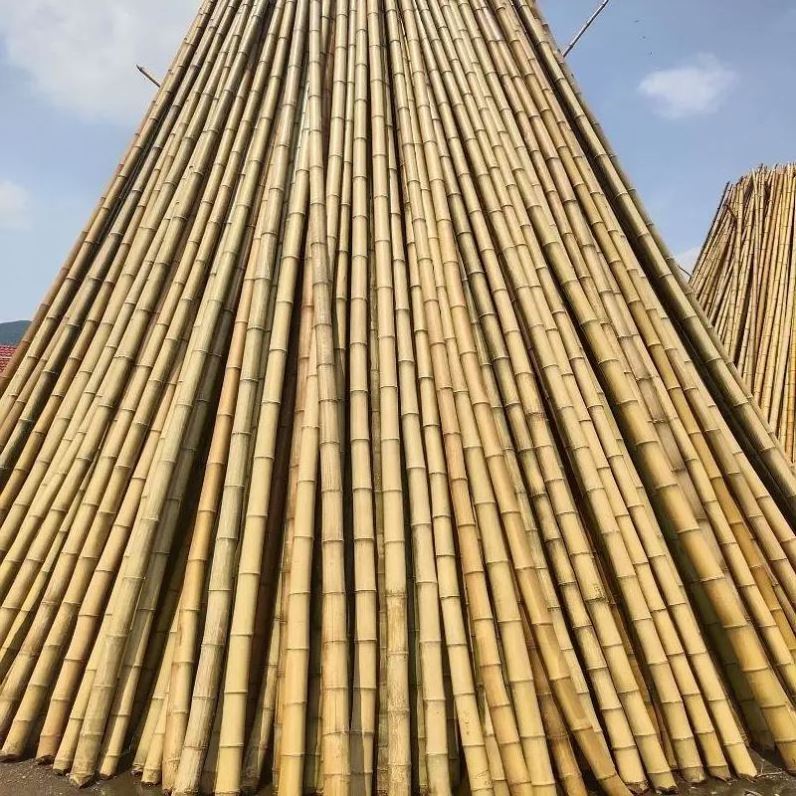 High Quality Outdoor Natural Decoration Bamboo Slats Pole Bamboo