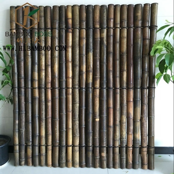 Cheap Designs Big Bamboo Panel Screen Fencing Wall Black Eco-Friendly Garden Bamboo Panels Privacy Fence