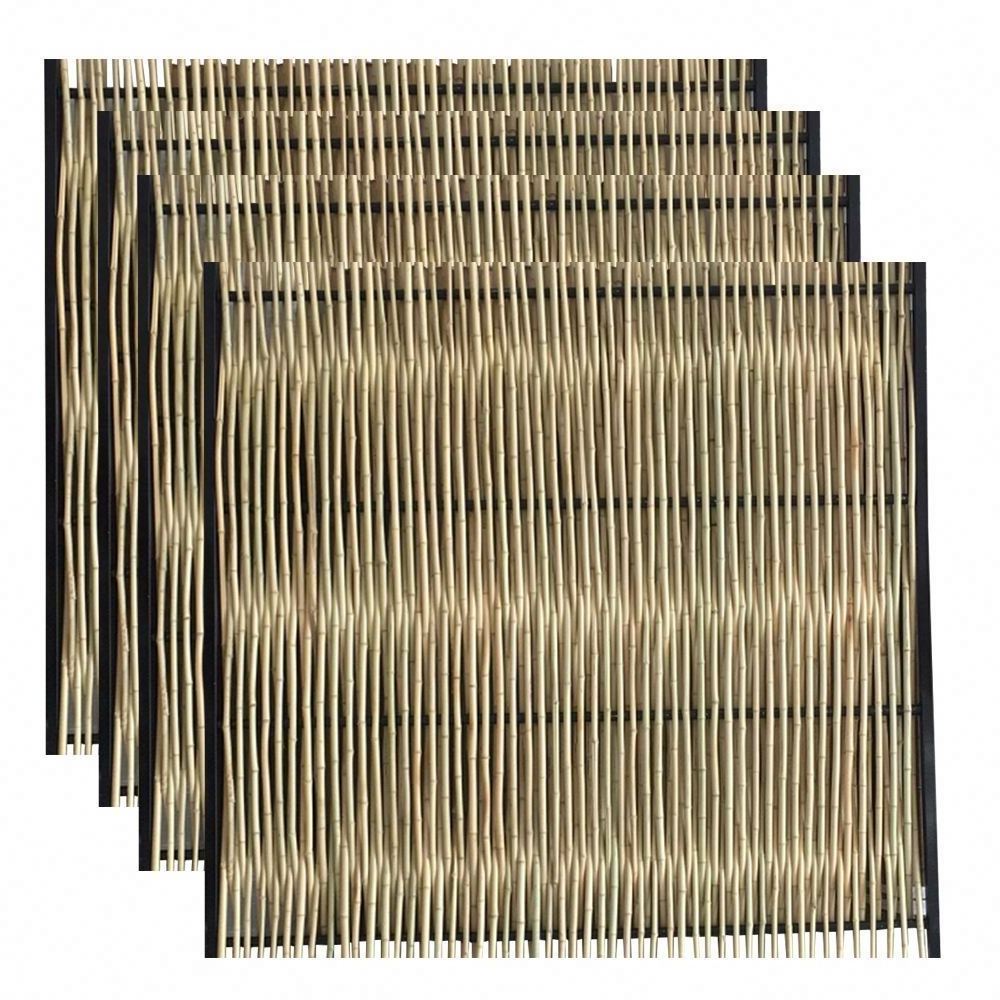 Wholesale nature garden slat fence bamboo fencing screen garden