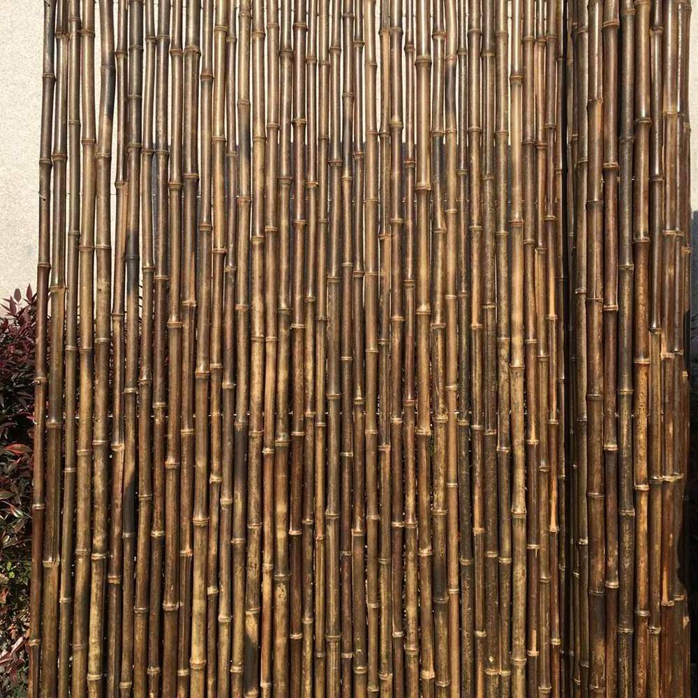 Wholesale High Quality Factory Price 8ft  6ft Black Bamboo Fence