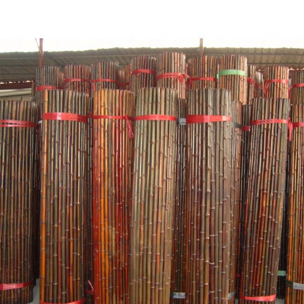 Wholesale High Quality Factory Price 8ft  6ft Black Bamboo Fence