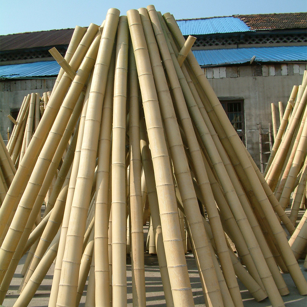 Natural Materials Manufacturer Construction Moso Bamboo Pole Decoration