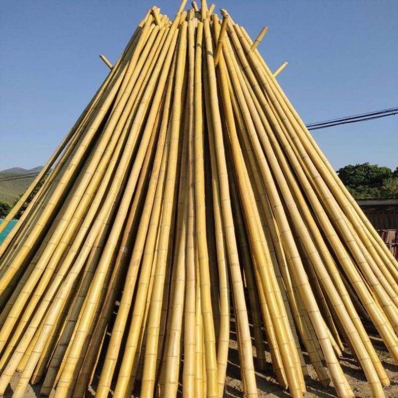 High Quality Outdoor Natural Decoration Bamboo Slats Pole Bamboo