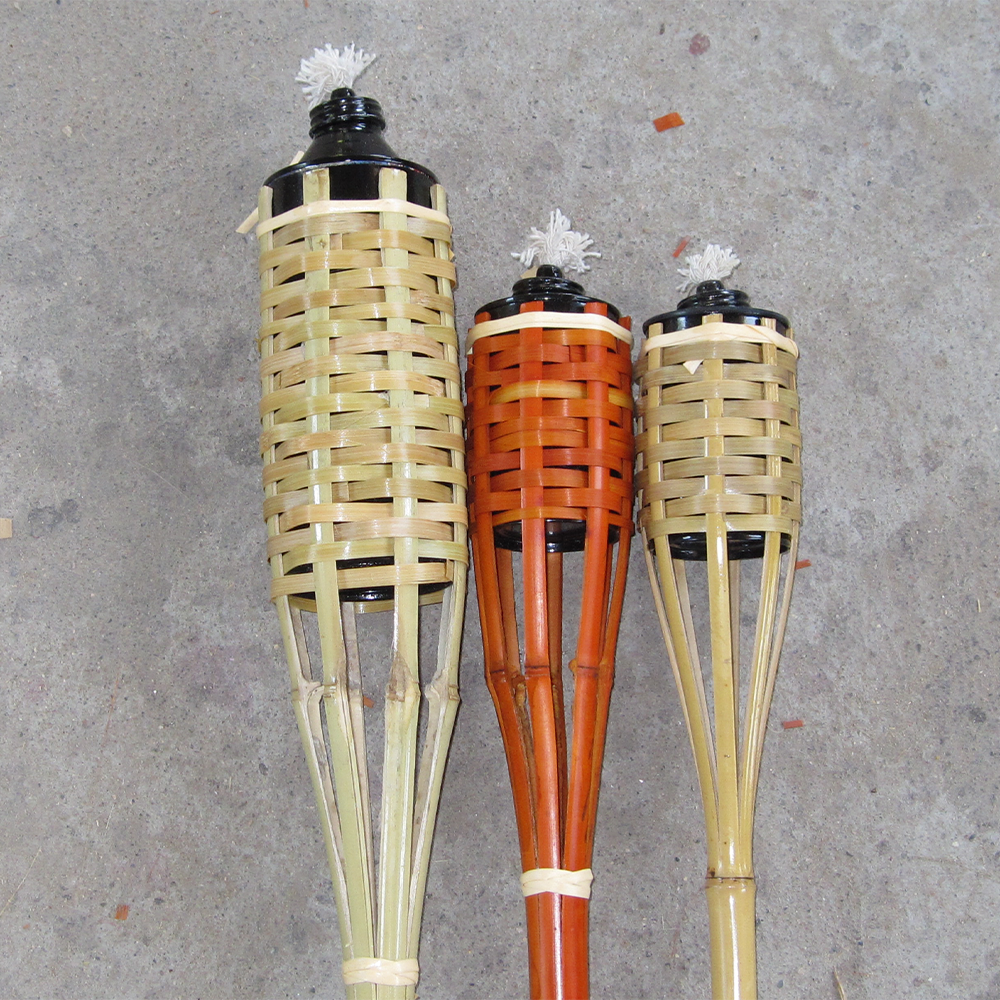 Wholesale Natural Garden Decoration Lighting Bamboo Tiki Torches Cheap