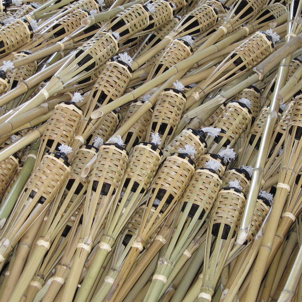 Wholesale Natural Garden Decoration Lighting Bamboo Tiki Torches Cheap