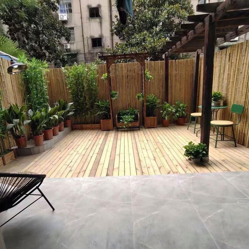 High quality outdoor large outdoor garden retractable bamboo fence