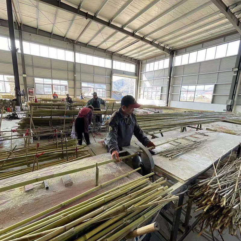 Factory Pure Handmade Smooth Surface Natural Raw Bamboo Poles Rolls Cheap