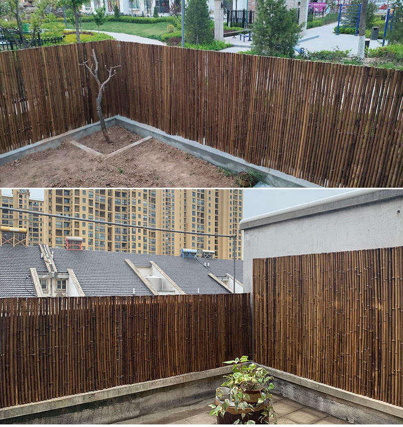 Waterproof eco friendly natural bamboo farm fence party bamboo garden fence pole