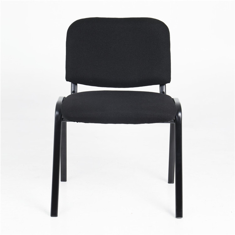 Metal Frame Fabric Armless Stacking Chair office visitor chair training staff used conference guest chair