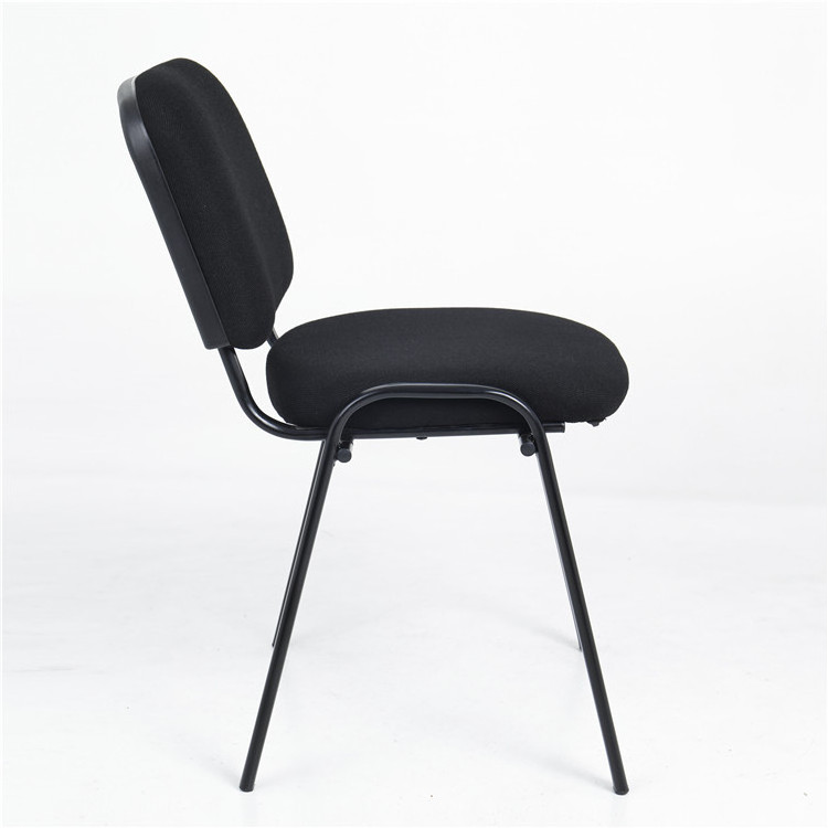 Metal Frame Fabric Armless Stacking Chair office visitor chair training staff used conference guest chair