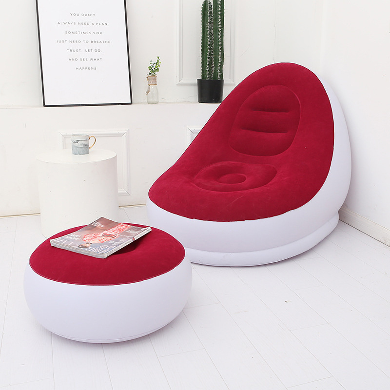 Portable Cushion Pillow Inflatable Sofa Furniture Lounger Chair Folding Inflatable Air Sofa Bed