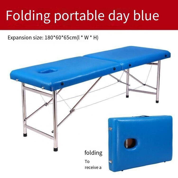 Portable collapsible massage bed high quality spa bed Hot sale massage table Foldable chair