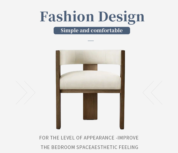 Furniture Designer Dining Chair With Wood Legs New Style Modern Luxury Living Room Indoor Home Furniture Chair