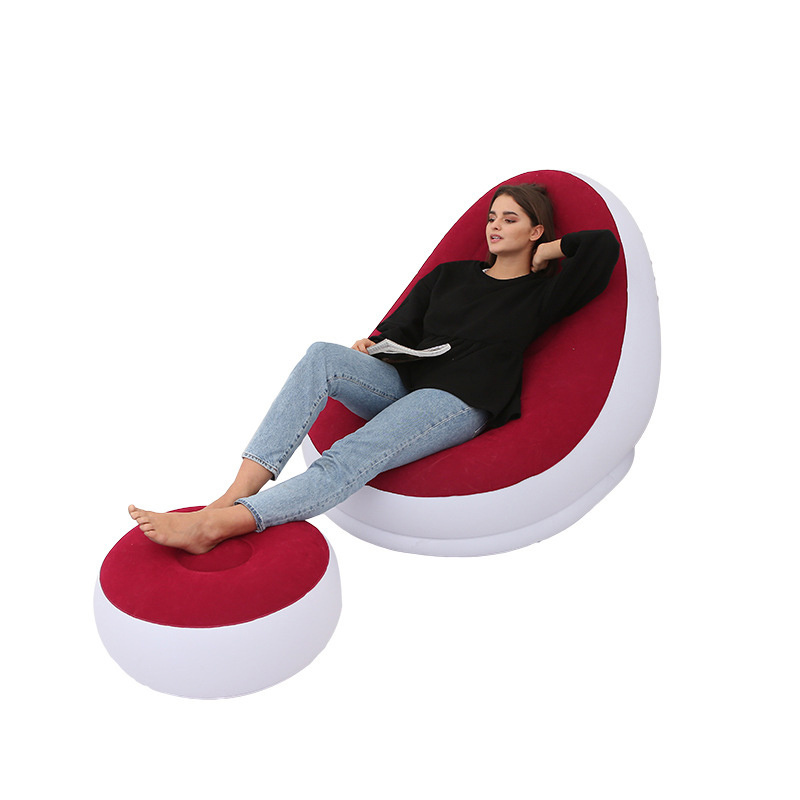 Portable Cushion Pillow Inflatable Sofa Furniture Lounger Chair Folding Inflatable Air Sofa Bed