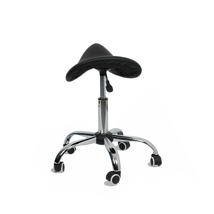 Ergonomic Chair Height Adjustable Pneumatic Rolling Saddle Seat Chair Ergonomic Office Dental Stool Chair