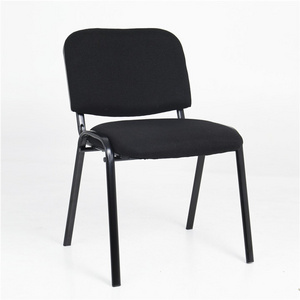 Metal Frame Fabric Armless Stacking Chair office visitor chair training staff used conference guest chair