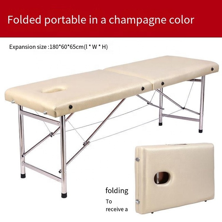 Portable collapsible massage bed high quality spa bed Hot sale massage table Foldable chair