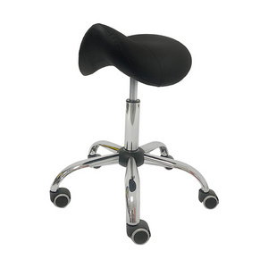 Ergonomic Chair Height Adjustable Pneumatic Rolling Saddle Seat Chair Ergonomic Office Dental Stool Chair