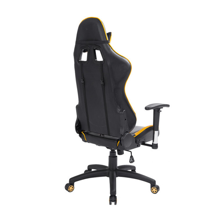 High Backrest Ergonomic New Design Office Chair/ Racing Yellow Gaming Chair with Footrest