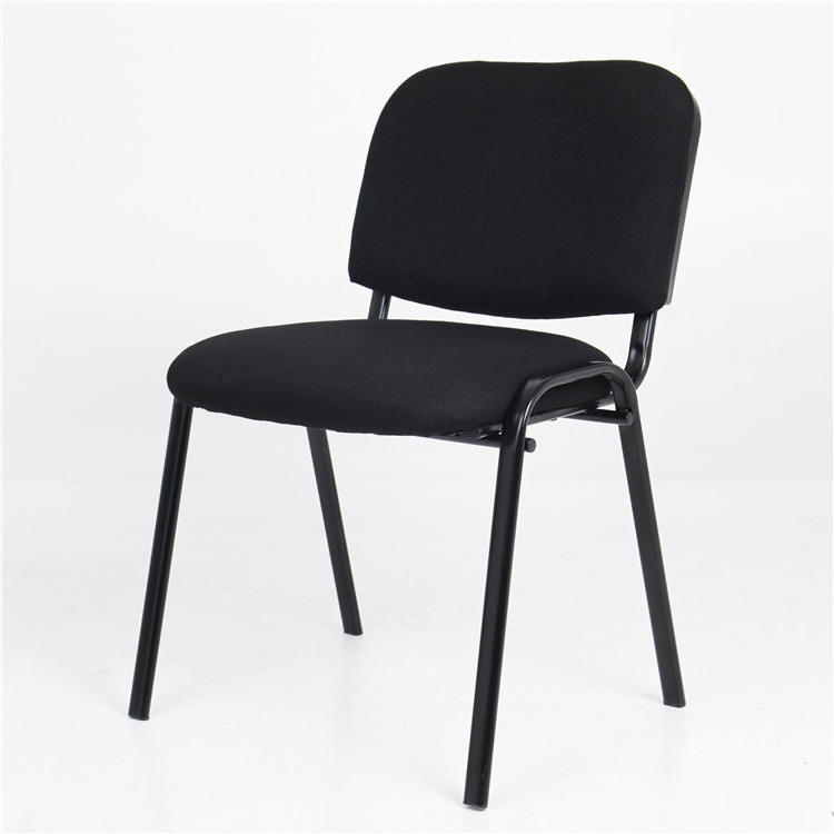 Metal Frame Fabric Armless Stacking Chair office visitor chair training staff used conference guest chair