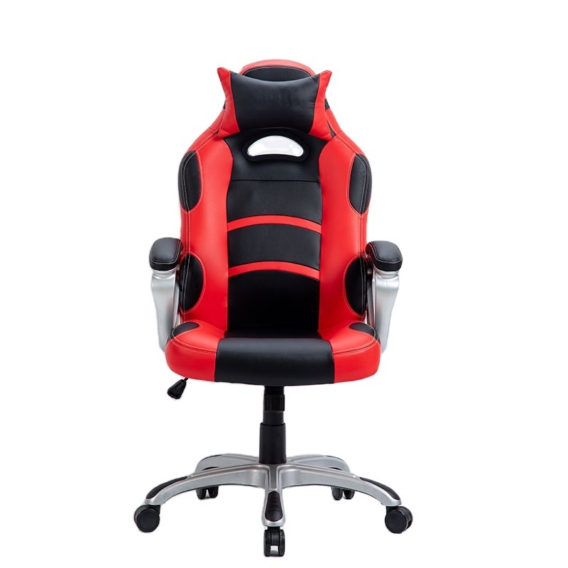 Custom PU Leather Scorpion Black and Red Office Racing Gamer Gaming Chair With Wheels