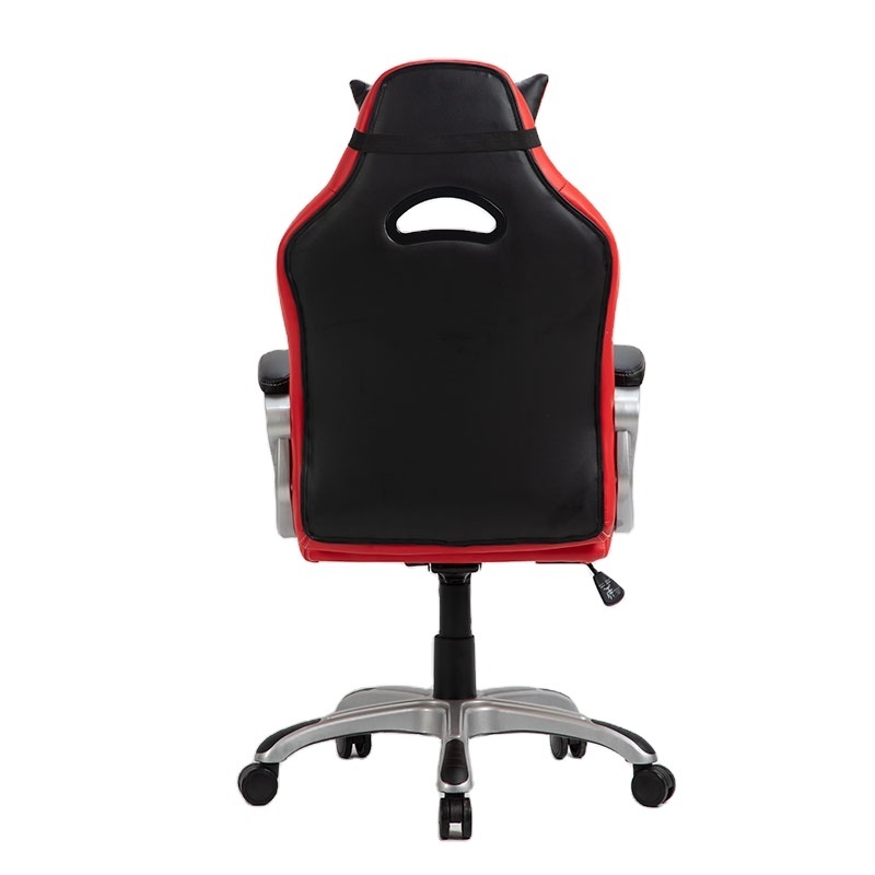 Custom PU Leather Scorpion Black and Red Office Racing Gamer Gaming Chair With Wheels