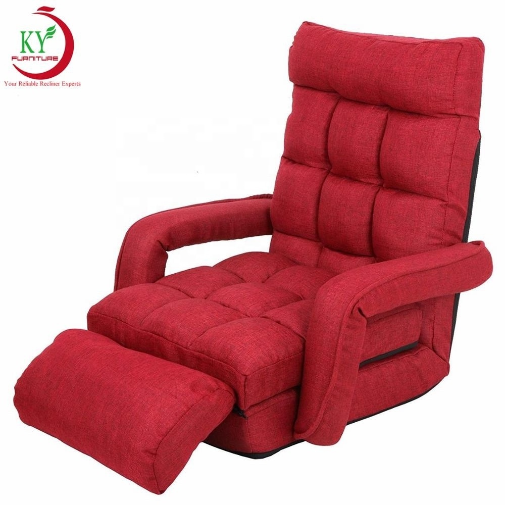 JKY Furniture Softly Cushioned Easily Folding High Back Lazy Floor Recliner Gaming Chair for Teens Adults