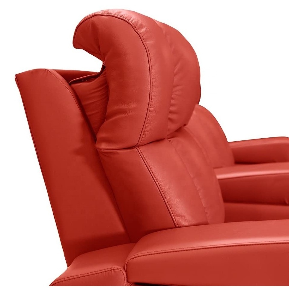 JKY Furniture Theater Cinema Recliner Chair Theater Sofa Modern USB Switch Seat Home Comfortable Leather Commercial Furniture