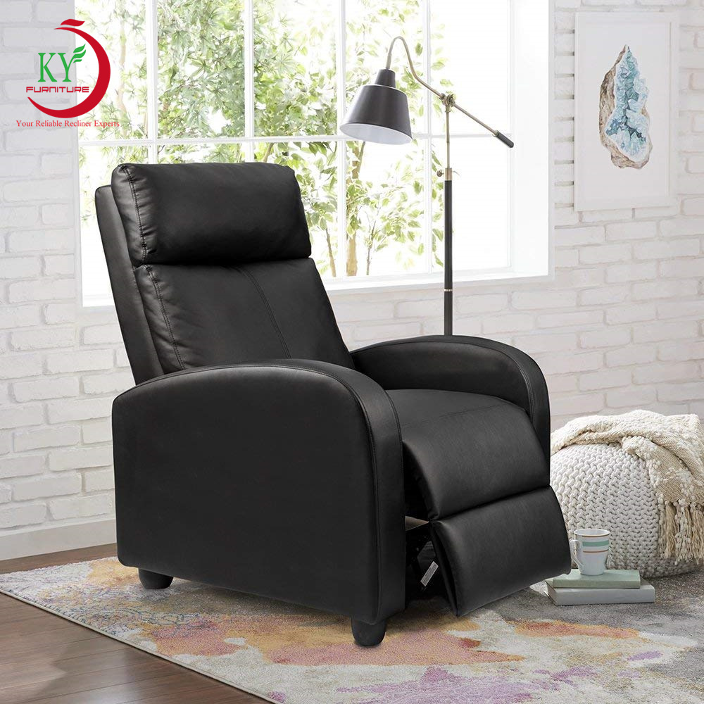 JKY Furniture Single Modern Padded Seat PU Leather Seat Club Recliner Chair